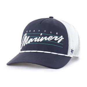 Men's '47 Navy Seattle Mariners Brrr Downburst Mesh Hitch Adjustable Hat - Picture 1 of 3