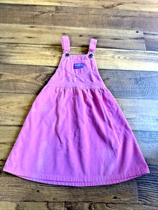 Vintage OshKosh rosa Cord Overall Rock Kleid Größe 6 hergestellt in USA 5040 - Bild 1 von 5