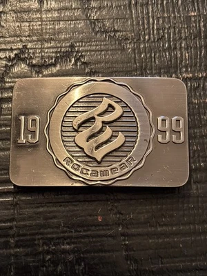 Rocawear Buckle Chrome Belt Original 1999 Vintage - image 1 of 4