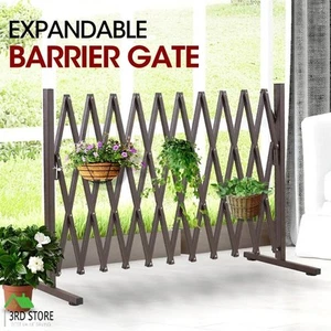 Security Gate Pet Safe Steel Trellis Fence Barrier Door Traffic Indoor Outdoor - Picture 1 of 12