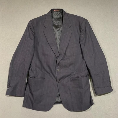 Stafford American Craftsman Men's Pinstripe Blazer Jacket Made in USA Wool Blend - Image 1 of 4