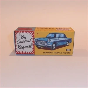 Corgi Toys 231 Triumph Herald (Blue) Repro Box - Foto 1 di 1