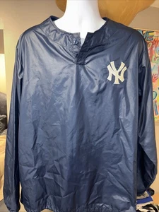 Vintage New York Yankees MLB Starter Diamond Collection Warmup Pullover Jersey L - Picture 1 of 10