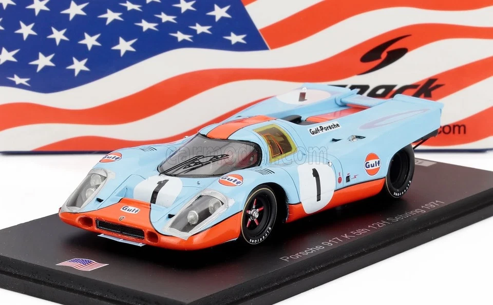 1/43 SPARK-MODEL - PORSCHE - 917K N 1 5th 12h SEBRING 1971 JO SIFFERT - US344 - Immagine 1 di 1