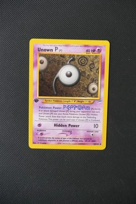 1st Edition Unown [P] 58/105 Neo Destiny WOTC Pokémon Card Uncommon - Image 1 of 2