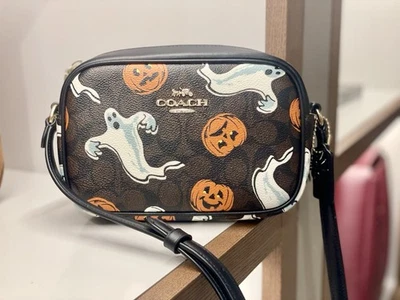 NWT Coach Mini Jamie Camera Bag with Pumpkin Ghost Print CCF75 🎃🎃🎃 Halloween - Image 1 of 4