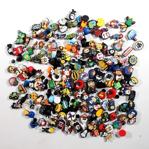 Huge Lot of 100+ Jibbitz Shoe Charms for Crocs NFL Anime One Piece Gaming - Picture 1 of 8