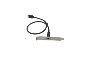 USB 3.2 Gen 2 USB-C F Front Panel Header Typ E A-Key Stecker PCI Halterung - Bild 1 von 1