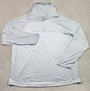 Vineyard Vines Pullover Hoodie Men's XXL 2XL Gray Performance Graphic Topo Tee - Picture 1 of 12