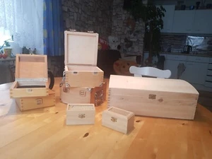Holzkiste Holztruhe zum Bemalen mit Motiv Vorlagen Bauernmalerei - Bild 1 von 10