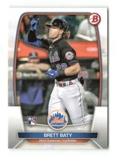 2023 Bowman Brett Baty #80  RC New York Mets Baseball Card