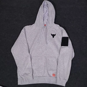 Under Armour Project Rock Veterans Day Hoodie Mens Large Loose Gray Sweatshirt - Picture 1 of 14