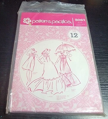 VINTAGE PATTERNS PACIFICA 3061 MISSES DRESS / MUU MUU SIZE 12 Sealed & Uncut - Image 1 of 4