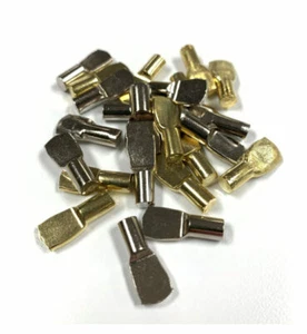 Hafele Ottone e Argento 5-7MM Cucchiaio Spina Mensola Supporto Picchetti per Ripiani in Legno - Foto 1 di 3