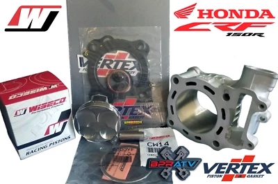 Kit de reconstrucción de extremo superior Honda CRF150R pistón Wiseco tamaño STD cilindro Cometic Vertex Foto 1 de 4