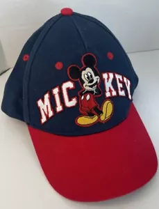 Disney Mickey Mouse Cap Hat Kids Adjustable Blue 100% Cotton - Picture 1 of 4