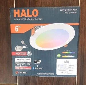 HALO WiZ 6 Inch Color and Tunable White Ultra-Thin Recessed Lighting LED - Picture 1 of 3