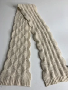 Merona Scarf Women Beige Diamond Pattern Rectangle 44” Long - Picture 1 of 5