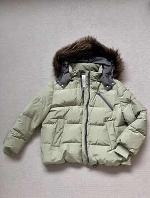 Jaqueta acolchoada Brunello Cucinelli feminina cáqui verde/cinza UE40 Reino Unido 12 - Imagem 1 de 4