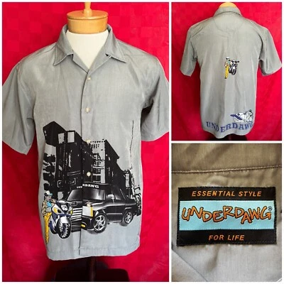 RARE VINTAGE Underdawg Under Dawg Button Down Shirt Youth XL / Small Vato LA - Image 1 of 4