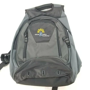 Mochila Antigua Gris Negra Base Carson Kolzig Bordada Nueva 17" Largo - Imagen 1 de 8