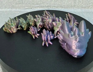 Dragón espinoso articulado multicolor - Juguete flexible blanco PLA juguete de escritorio - Imagen 1 de 4