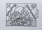 Black Friday KEITH HARING Superb Lithograph  Hand Signed in Pen