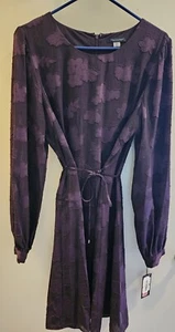 TOMMY HILFIGER Womens Long Sleeve Crew Neck Knee Length Dress - Picture 1 of 4