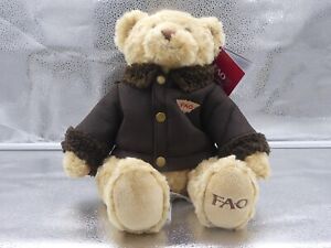 Fao Schwarz Teddy Bear Plush Stuffed Animal 2014 #5F60E64 Toys R Us 10" With Tag