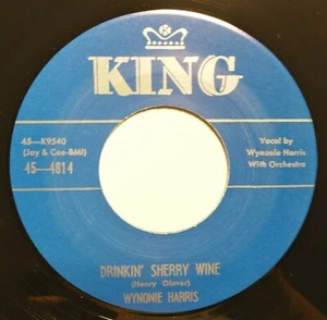 45Re✦WYNONIE HARRIS✦ "Drinkin' Sherry Wine/Git With The Grits" 50s R&BJivers ♫ - Imagen 1 de 1