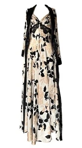 JONQUIL by DIANE SAMANDI Floral Nightgown & Robe Set Size Small/Petite - Picture 1 of 5