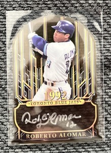 ROBERTO ALOMAR 2015 TOPPS TRIBUTE TO THE VICTORS DIE CUT AUTO WORLD SERIES /15