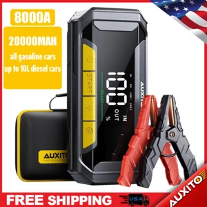 AUXITO 20000mAh 8000A Jump Starter Portable Car Battery High Power Bank Booster - Picture 1 of 15