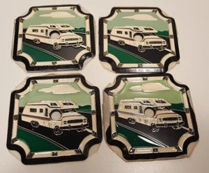 Menge 4 Vintage Wohnmobil Camping Kunststoff 4" Uhrherstellung Zifferblatt Teil Handwerk - Bild 1 von 5