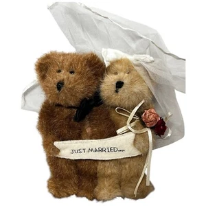 Boyds Bear Mr. and Mrs. Truelove Hochzeit Just Married Kopfbohnen #903056 Teddy - Bild 1 von 5
