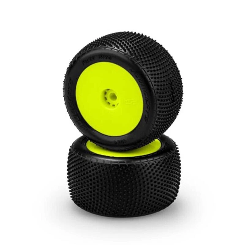 Neumáticos traseros Mini-T/Mini-B JConcepts # 4084-2221 1/16 Fuzz Bite premontados Foto 1 de 1