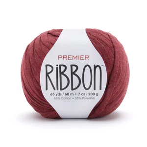 Premier Ribbon Yarn-Burgundy - 3 Pack - Picture 1 of 1