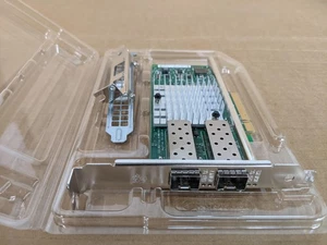 Intel X520-DA2 Dual Port 10GbE SFP+ PCIe Netzwerk Adapter Karte mit Halterungen - Bild 1 von 5