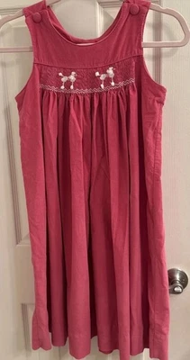 Amanda Remembered Pink Corduroy Smocked Poodles - Girl's Size 8 - Image 1 of 4