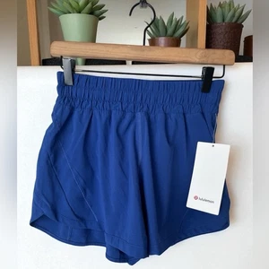 Pantalón Corto Lululemon Track That Mid Rise Azul Físico 6 Nuevo Con Etiquetas - Imagen 1 de 11