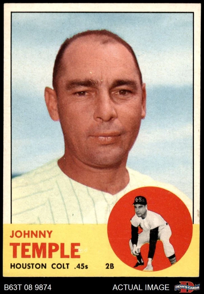 1963 Topps #576 Johnny Temple Colt 45s 6.5 - EX/MT+ - Image 1 of 1