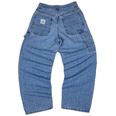 Jeans de carpintero Lee Dungarees para niños 14 (27x27) Azul Ajuste relajado Y2k Skater Vtg Foto 1 de 4