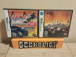 Need for Speed: Undercover & ATV/Monster Trucks (Nintendo DS) beide komplett CIB  - Bild 1 von 4