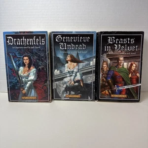 Warhammer Genevieve Lot 1-3 Drachenfels Undead Beasts In Velvet Black Library - Imagen 1 de 11