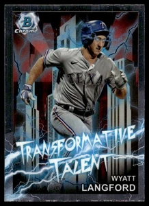 2023 Bowman Draft Transformative Talent Wyatt Langford RC Texas Rangers #TT-18 - Bild 1 von 2