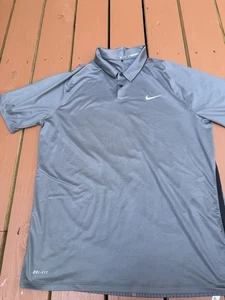 Nike Tiger Woods Collection Sunday Gray Dri-Fit Poloshirt Herren Gr. L ⛳️ - Bild 1 von 5