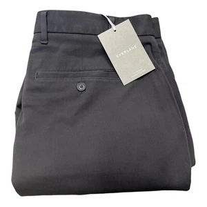 Everlane Pants Performance Chino Straight Fit Uniform Stretch Mens Gray 35x28 - Picture 1 of 16