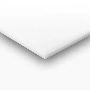 Weiß Kunststoff (HDPE) Schneidebrett 3/8" x 24" x 24" FDA/NSF - Bild 1 von 1