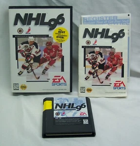VIDEOJUEGO DE HOCKEY SEGA GENESIS vintage NHL 96 COMPLETO con manual 1996 - Imagen 1 de 4