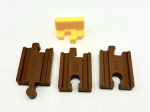 Thomas & Friends Real Wood Train Track Adapter New Style Fisher Price Set 4 - Picture 1 of 12